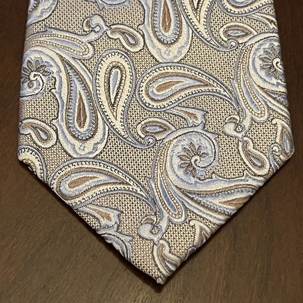 Tasso Ella Blue 100% Silk Men’s Neck Tie Made in China